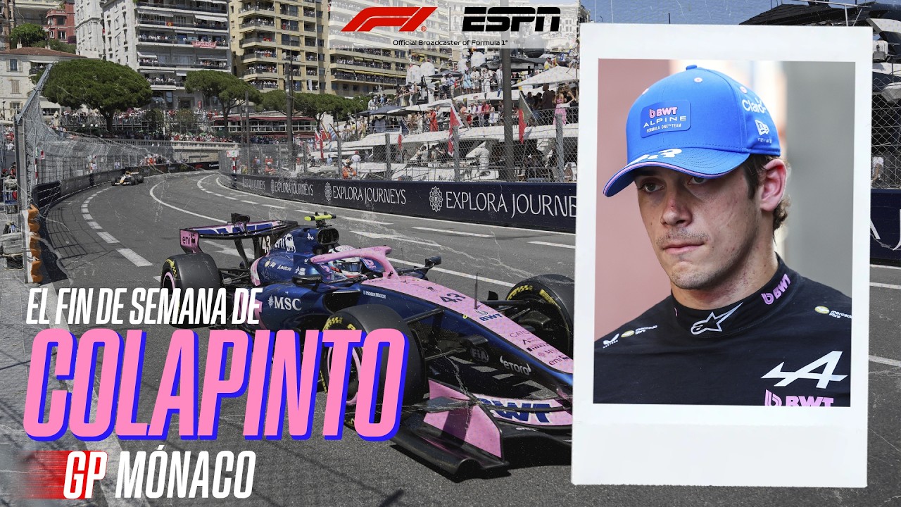 ¡COLAPINTO TUVO UN FINDE COMPLICADO EN MÓNACO Y NO PUDO SUMAR PUNTOS EN LA FÓRMULA 1!