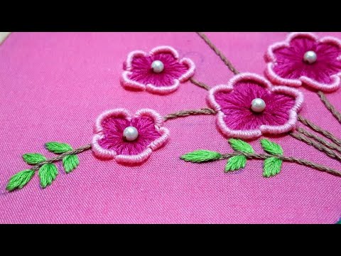 Easy & Elegant Floral Embroidery | Hand Work