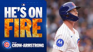 Pete Crow-Armstrong goes deep AGAIN ???? (This time off the scoreboard!) | MLB Highlights