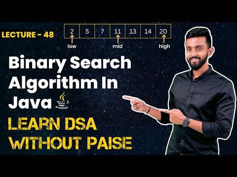 Binary Search Algorithm In Java Free Dsa Course In Java Lecture 48