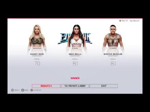 WWE 2K19 - Mandy Rose vs. Nikki Bella vs. Shayna Baszler (2 Out Of 3 Falls)
