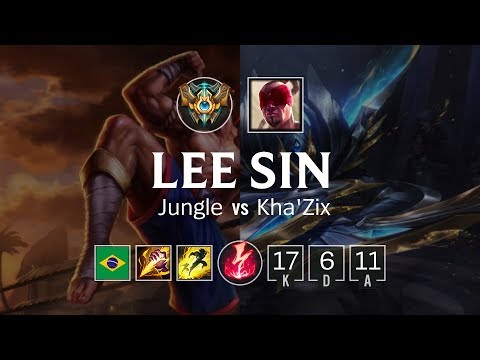 Lee Sin Jungle vs Kha'Zix - BR Challenger Patch 8.22
