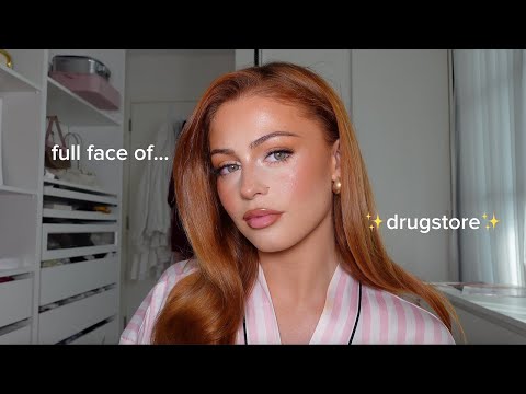 a FLAWLESS full face of drugstore!! ♡