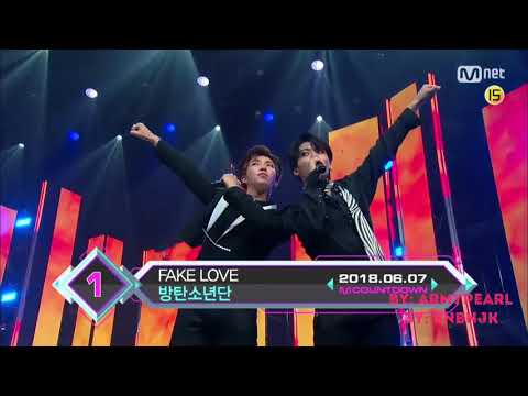 180607 Top in 1st of May, 'BTS’ with 'FAKE LOVE', Encore Stage! (in Full) M COUNTDOWN EP.573