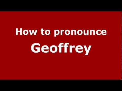 How to Pronounce Geoffrey - PronounceNames.com