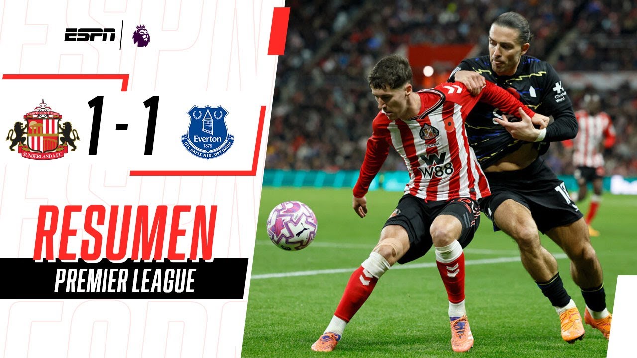 BLACK CATS Y TOFFEES CERRARON LA FECHA 11 CON UN EMPATE | Sunderland 1-1 Everton | RESUMEN