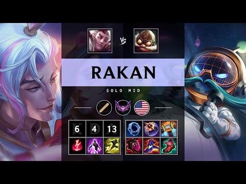 Rakan Mid vs Corki - NA Master Patch 25.10