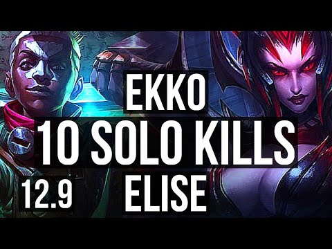 EKKO vs ELISE (JNG) | 10 solo kills, 2.7M mastery, Legendary, 23/5/9 | BR Diamond | 12.9