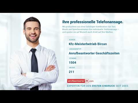 Kfz-Meisterbetrieb Bircan - Anrufbeantworter Geschäftszeiten [2023] ✅ Jetzt anhören!