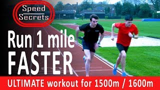 Run 1 mile FASTER! Training workout that boosts SPEED and ENDURANCE