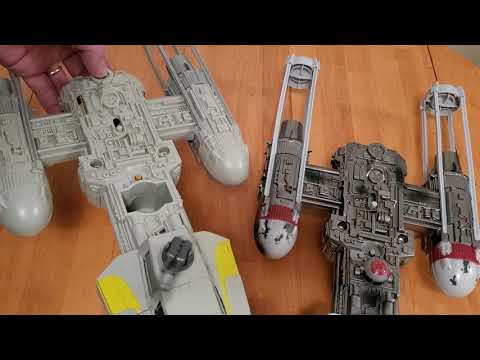 2004 Hasbro Y-wing Comparison to the 1983 Kenner Release