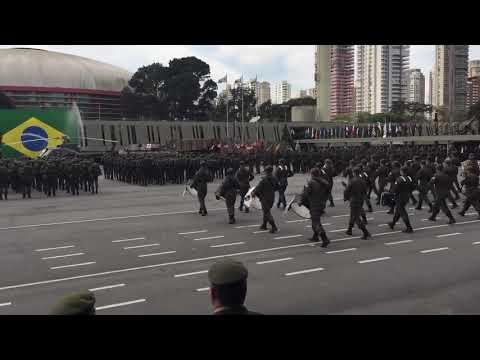Brazilian army parade