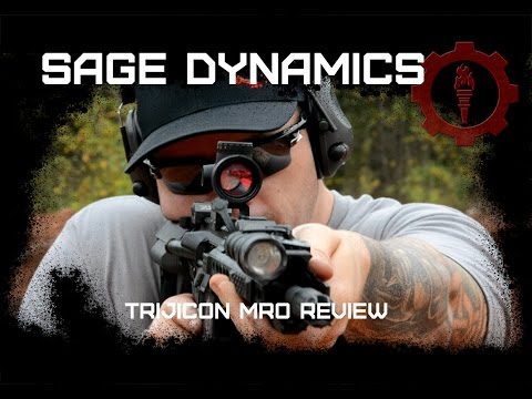 TRIJICON MRO (SURROUNDINGS IN FOCUS, BLURRY DOT \u0026 TARGET)