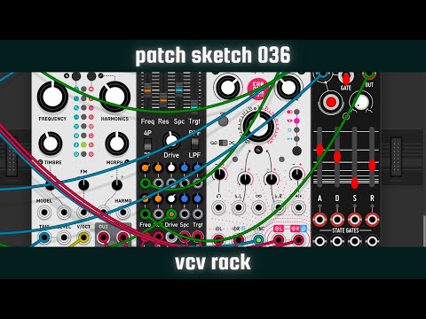 PATCH SKETCH 036 - Relaxed Techno Loop [VCV Rack] #Shorts