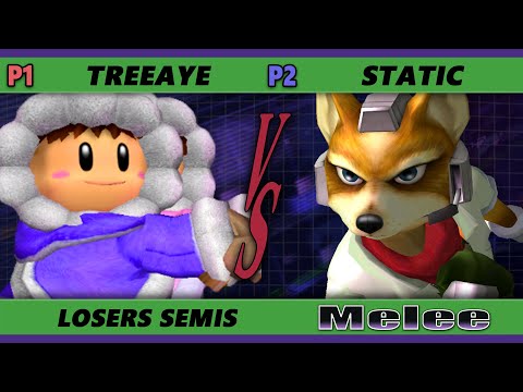 S@X 427 Losers Semis - Treeaye (Ice Climbers) Vs. Static (Fox) Smash Melee - SSBM