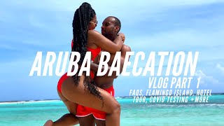 ARUBA BAECATION VLOG |WATCH THIS BEFORE YOU GO TO ARUBA PT 1 | PANDEMIC TRAVEL FAQS| GOLDENCHILDCHI