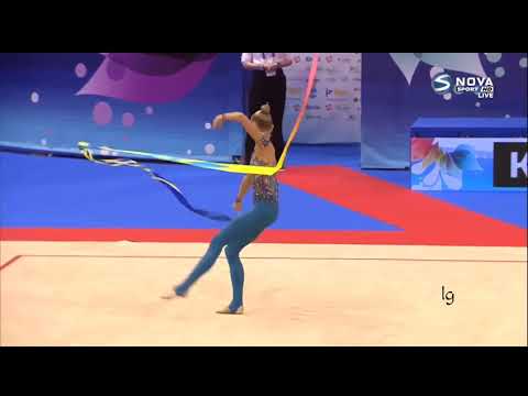Victoria Onoprienko Ribbon AA Qualifications European Championships Varna 2021