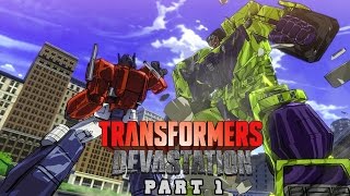 Transformers Devastation Walkthrough - Part 1 - Devastator and Megatron (1080p/60fps)