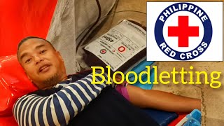 I donated blood to  Philippine Red Cross