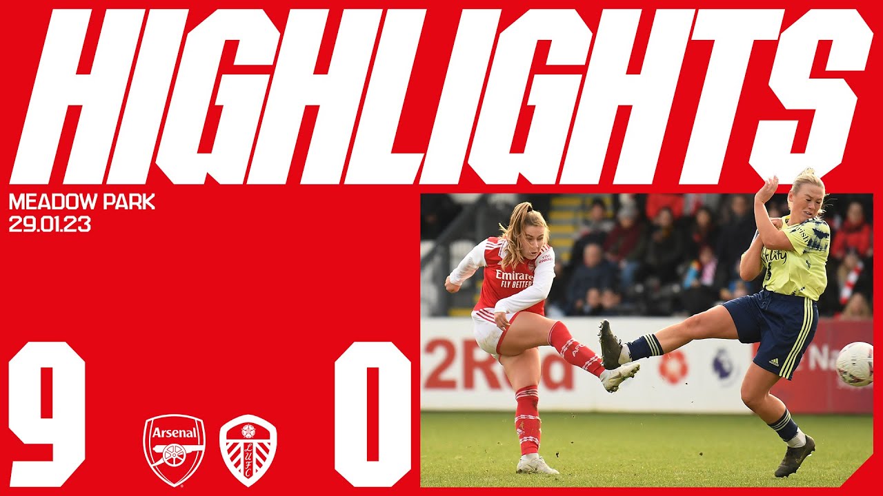 Arsenal 9-0 Leeds | Foord, Kuhl, Little, Hurtig, Beattie, Blackstenius (2), Agyemang, Pelova