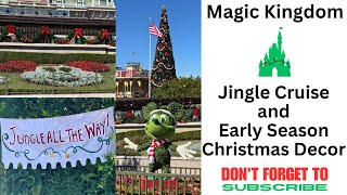 Magic Kingdom Christmas Decorations and 1st Day of the Jingle (Jungle) Cruise!