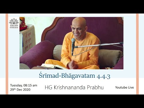 Śrīmad-Bhāgavatam 4.4.3 (Hindi) - HG Krishnananda Prabhu