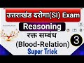 उत्तराखंड SI Reasoning Class 3 रक्त सम्बन्ध Blood Relation R