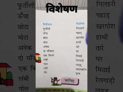 विशेषण visheshan ke bare#like #short #viral #subscribe #hindi #school