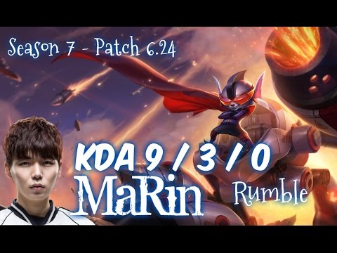MaRin RUMBLE vs KARTHUS Top - Patch 6.24 KR Ranked