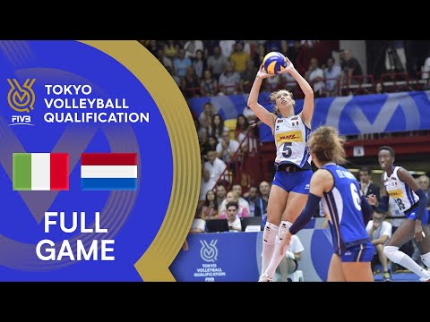 Волейбол ITA vs. NED — Women’s OQT 2019 — Full Match