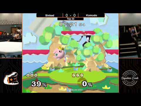 Komodo (Jigglypuff) vs Sinbad (Sheik) - Melee Top 32 - GatorLAN Spring 2023