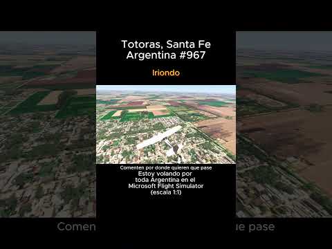 Totoras, Santa Fe desde el Microsoft Flight Simulator #totoras #santafe #msfs #joaha45 #argentina