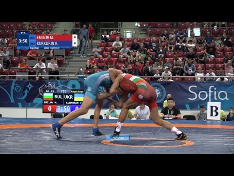 Repechage GR - 45 kg: M. EMILOV (BUL) v. V. KURKURIN (UKR)