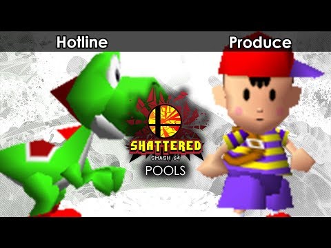 Smash 64: Hotline (Yoshi) V Produce (Ness) - Shattered 117 Tournament SSB64