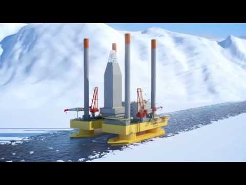 Zentech Semi-Submersible Jackup Drilling Rig for Polar Waters