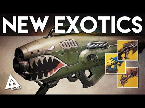 Destiny ALL DLC Exotic Weapons - The Dark Below | Destiny Gameplay