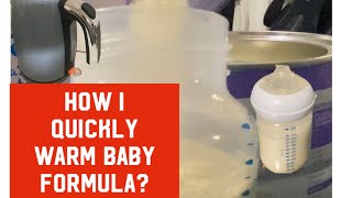How to make a quick warm baby formula