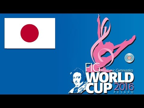 Japan Group AA 6 Clubs 2 Hoops Rhythmic Gymnastics World Cup 2016 Pesaro