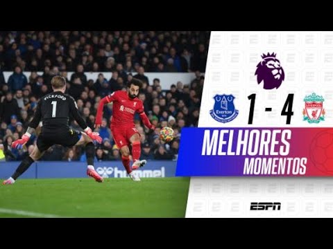 SALAH DÁ SHOW, E LIVERPOOL MASSACRA O EVERTON NA PREMIER LEAGUE | MELHORES MOMENTOS