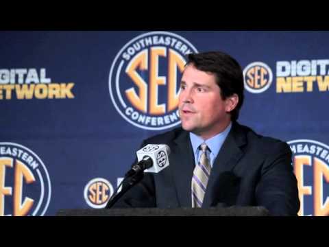 Will Muschamp at SEC Media Days 3