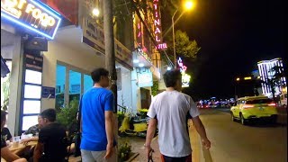 The Nightlife Street Scene in Da Nang, Vietnam