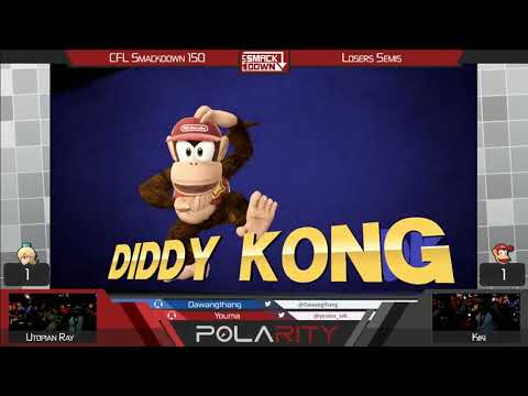 CFL Smackdown 150 WiiU - UtopianRay (Rosalina) vs Kiki (Diddy Kong) - Losers Semis