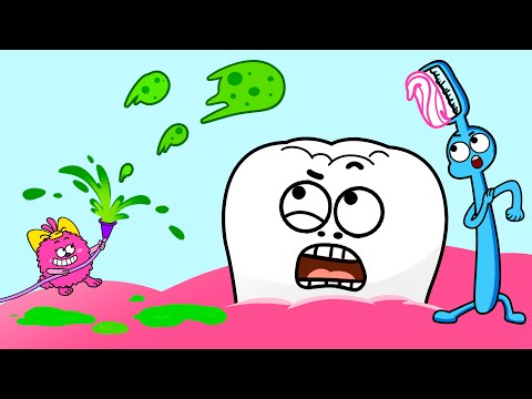 Brush Your Teeth - Hacky Baby and The Cavity Machine - Healthy Habits - Nursery Rhymes