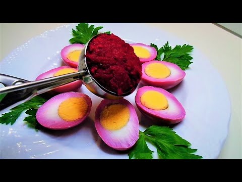 How to make Beets with Horseradish recipe and instant pot Natural Egg dye.