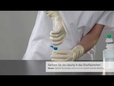 Arzneimittelzubereitung mit dem Zuspritz- und Entnahmespike Mini-Spike®