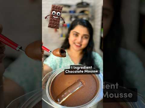 Chocolate Mousse 🤤🤩👌🏻 Chocolate + Hot Water🫖 #chocolatemousse #malluvlogz