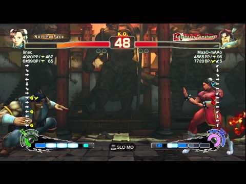 linec [Chun-Li] vs. MaaO-mAAo [T. Hawk] | SSF4 Arcade Edition