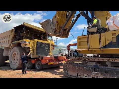 Transporting a Caterpillar 777 Dumper Over 400km | Four Liebherr Excavators Leveling a Massive Site