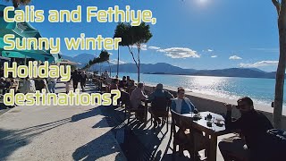 FETHIYE AND CALIS BEACH IN WINTER