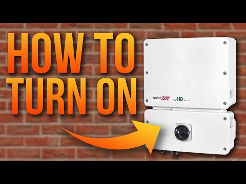 How To Turn On SolarEdge Inverter